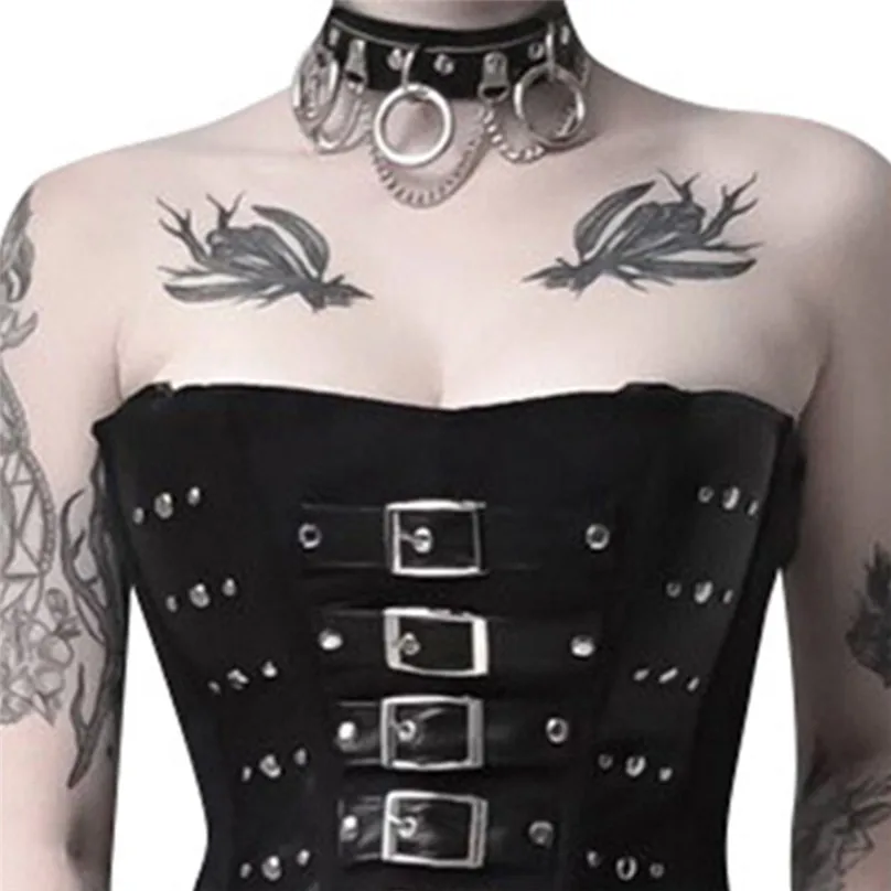 Fashion Leather Punk Gothic Style  Adjustable Necklace Sexy Gothic Necklace Women Party Clothing Accessories 30LY09 (22)