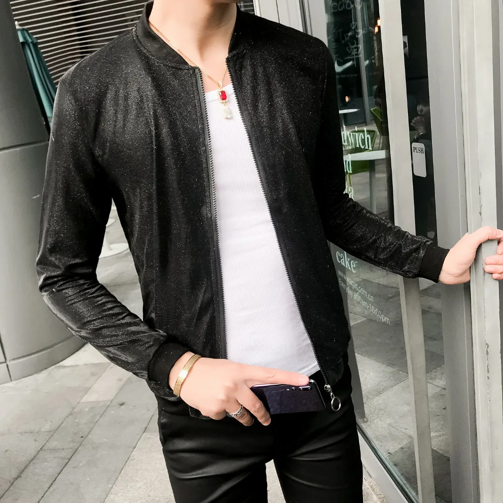 Sun Protection Clothing Summer 2019 Men Jacket Long Sleeve All Match Streetwear Bomber Jacket Slim Fit Casual Windbreaker 5XL-M