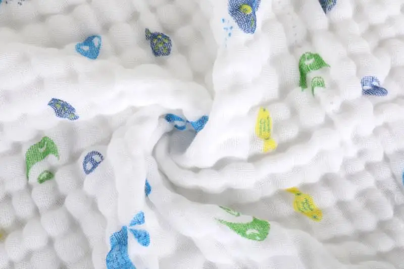 Envoltório para Bebês Toalha de Banho Cobertor do Bebê Musselina Swaddle Bebê Cobertores Swaddling 100% Algodão Recém-nascidos 6 Camada Cama 7 Mamãe e Bebê