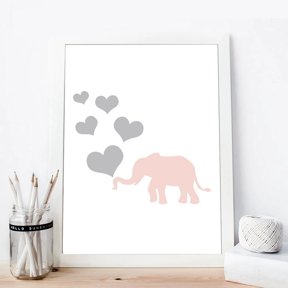 Dream-Big-Motivational-Wall-Art-Cavnas-Posters-Prints-Elephant-Cartoon-Painting-Nurery-Picture-Kawaii-Baby-Kids(4)