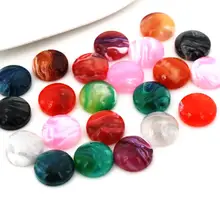 40 шт./лот 12 мм смешанные цвета стиль плоская задняя Смола Имитация мрамора кабошоны подходят 12 мм Камея База Cabochons-G7-41