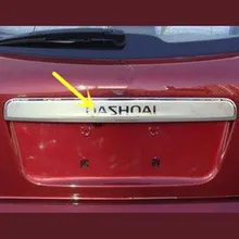 Для NISSAN QASHQAI j10 Высокое качество нержавеющая сталь крышка багажника задняя дверь поручень ручка Накладка 2008-2013 автомобильные аксессуары