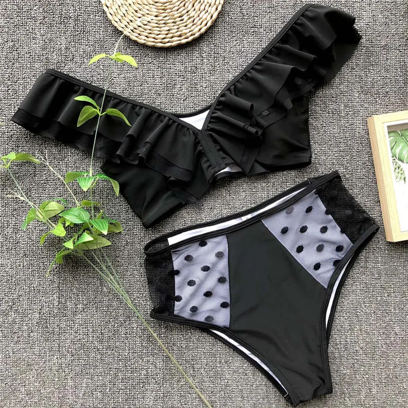 2019 New Women's Sexy Bikini Lace Swimsuit Bathing Suit Swimwear Push Up Bikini Set Beach Wear Biquini Girl Bikini #5J11 (13)