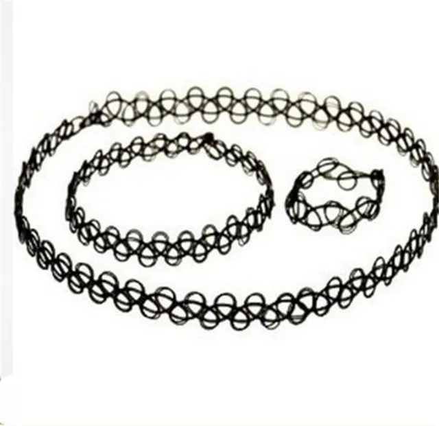 Tattoo Choker Necklace Bracelet  Stretch Tattoo Choker Bracelet - 2pc/lot  Style - Aliexpress