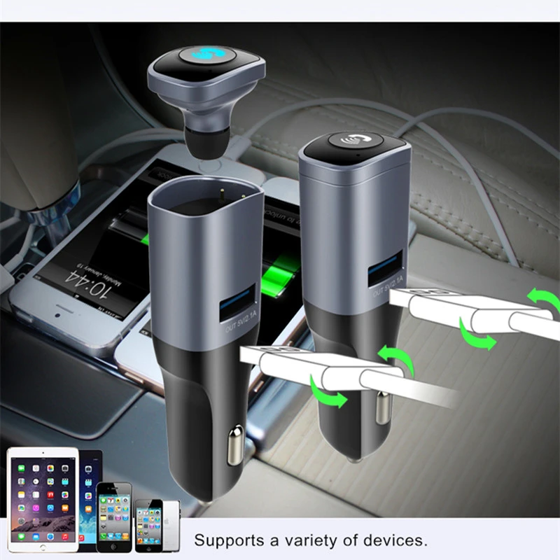 Автомобильный FM трансмиттер AZGIANT модулятор Aux Bluetooth гарнитура громкой связи mp3