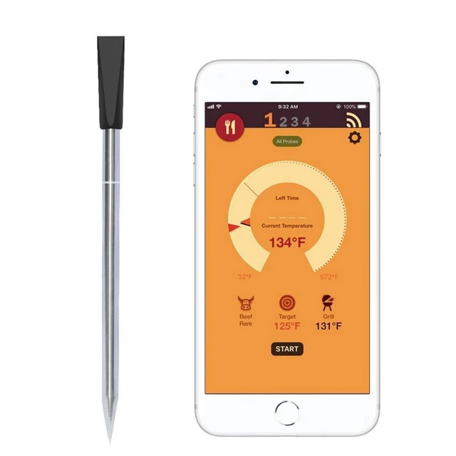 Meater Smart Wireless Meat Thermometer for The Oven Grill Kitchen BBQ  Smoker Rotisserie with Bluetooth and WiFi Connectivity - AliExpress