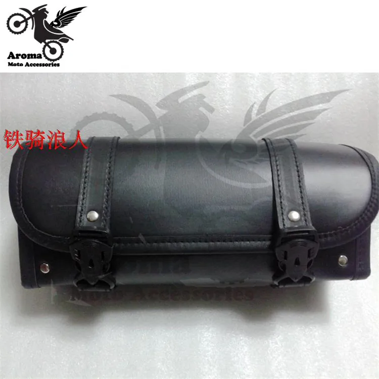 

black retro universal brand motorbike head bags moto saddlebag for honda suzuki yamaha harley pouch tail motorcycle tail bag