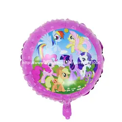 50 шт./лот 45*45 см круглый конек фольги воздушных шаров Flying Horse шар День Рождения украшения