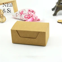 Подарочная бумажная коробка мыло ручной работы деловая визитная карточка упаковка крафт коробки на заказ коричневый черный