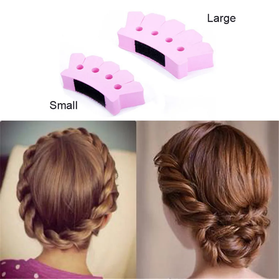 

2pcs Style Hair Braider Tool Professional Sponge Plait Hair Twist Hair Styling Tools For Women Beauty Tools