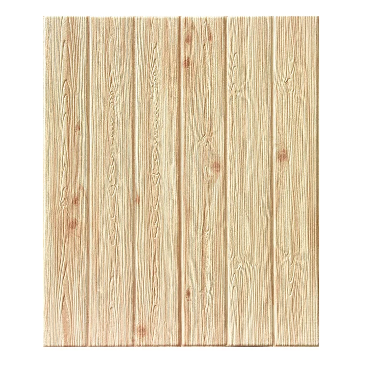 

35x70cmx2pcs room decoration Mediterranean style DIY PE Foam 3D wall sticker Wood Effect Self-adhesive Wall Sticker Home Decor
