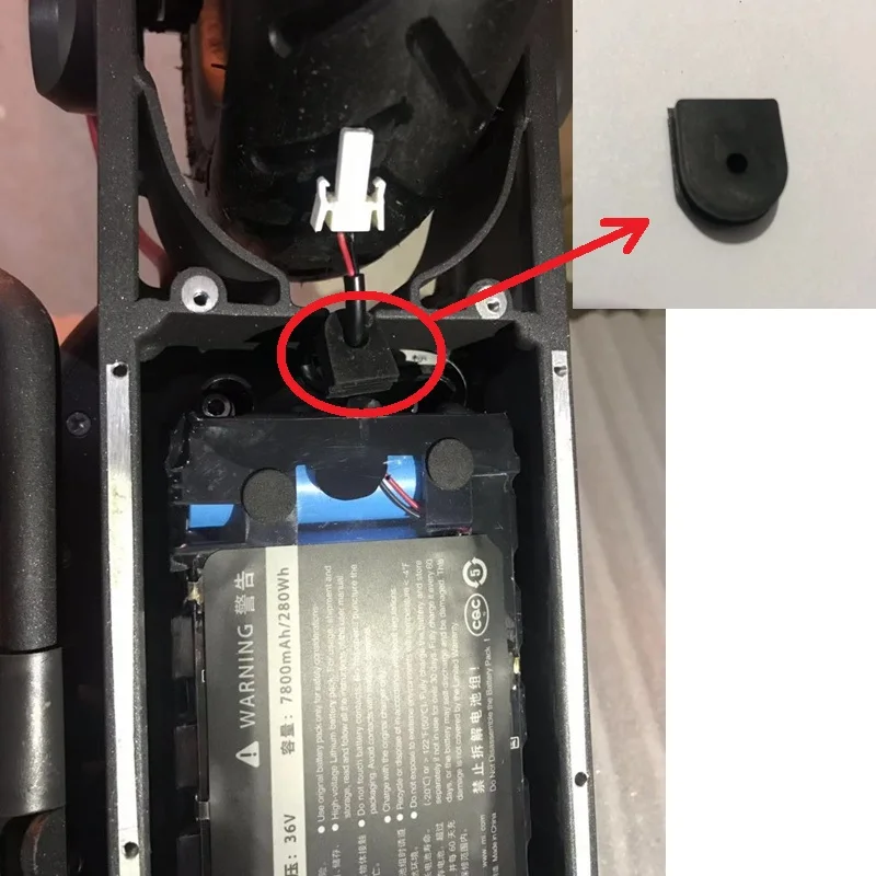XIAOMI M365 электрический скутер полюс Тормозная Линия задний светильник шнур питания фиксированный водонепроницаемый резиновый стопор пользовательские части Non origina