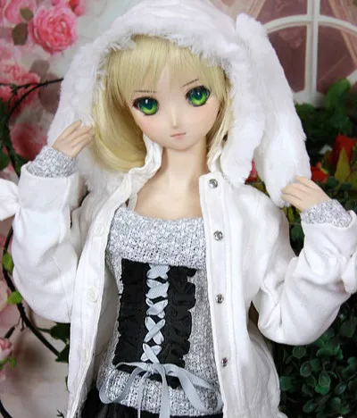 Estartek под заказ 1/3 белый Хацунэ Мику костюм для BJD SD DD кукла Фигурка DIY