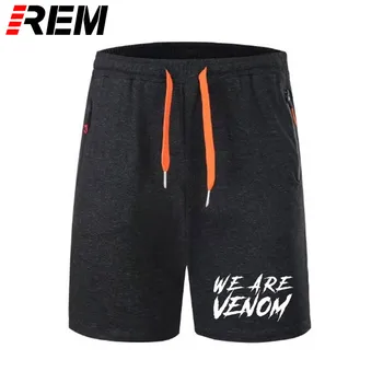 

REM We are Venom short pants Anime Cool Print Men Black Streetwear Hip Hop Soft Summer Tops Tee Homme Cotton panties