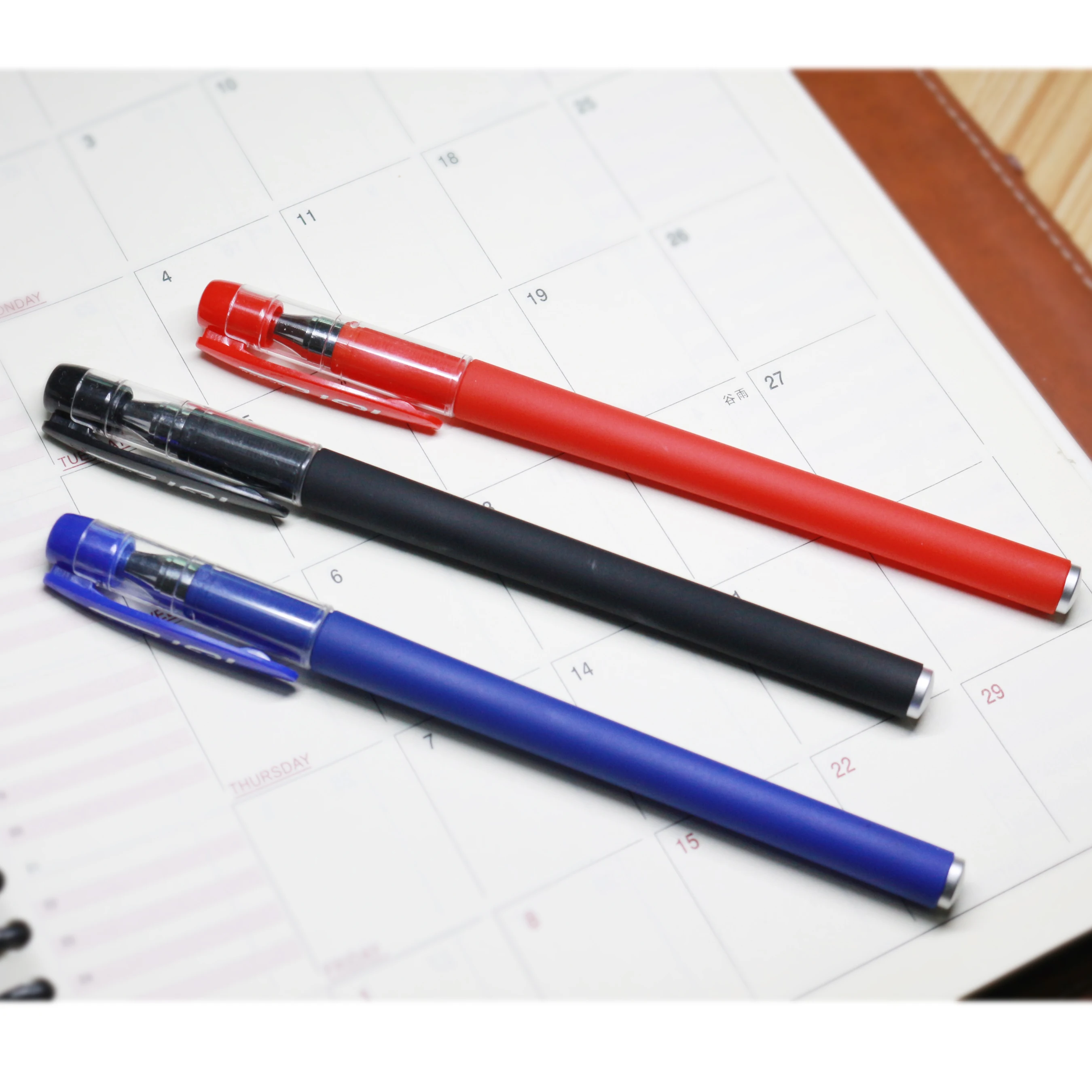 

3Pcs Black/Blue/Red Ink Frosted Gel Pen School or Office Supplies