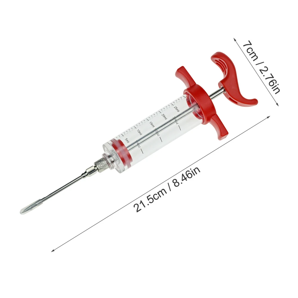 BBQ Meat Syringe Marinade Injector Poultry Turkey Chicken Flavor Syringe Cooking Sauce Injection Tool for Meat Injector Syringe