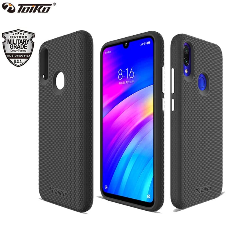 Роскошные противоударные Чехлы toyko X Guard для Xiaomi Redmi 7, защитный бампер, Жесткий ПК, мягкий ТПУ, 2 в 1, защитный чехол для телефона