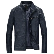 Осенняя, Лидер продаж, модная куртка из искусственной кожи, мужская, хорошего качества, повседневная, тонкая мужская куртка, пальто 195-1