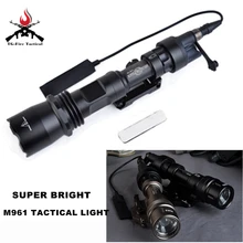 Красный лазер со светодиодом Страйкбол свет M961 светодиодный Зрительная труба винтовка фонарь страйкбол Arma давление Охота лампе фонарик для оружия