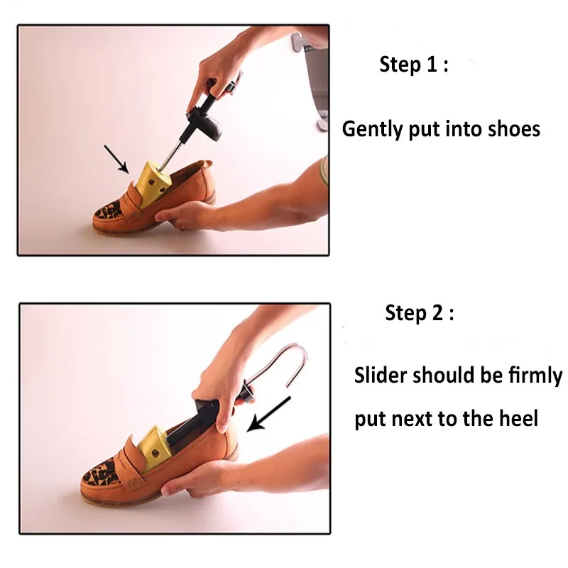 2 шт., пластиковая обувь с узором, дерево, для мужчин и женщин, металлическая сталь, регулируемая обувь, формирователь обуви, носилки, деревянный башмак, растягиватель