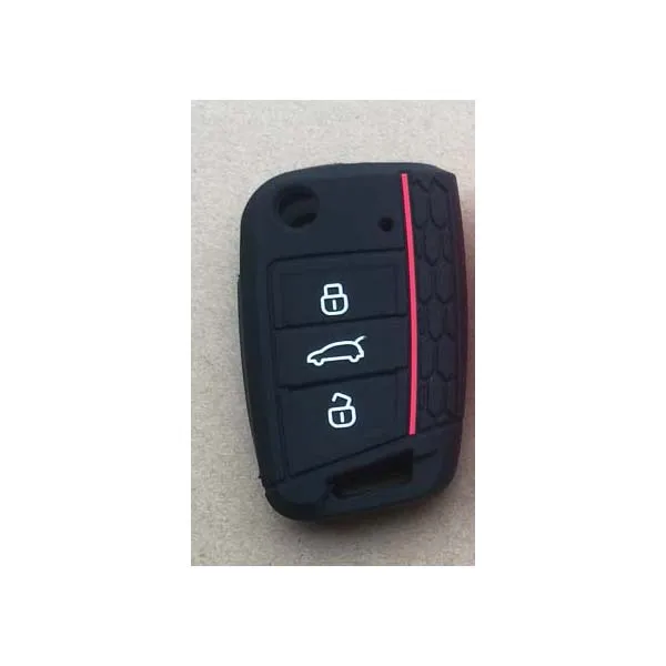 9 color Accessories Car Silicone key case cover for VW golf 7 GTE GTD
