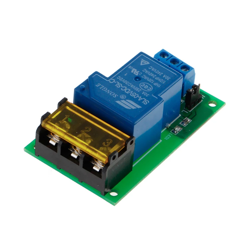 

New and Durable 1 Channel 5V 30A Relay Board Module Optocoupler Isolation High/Low Trigger