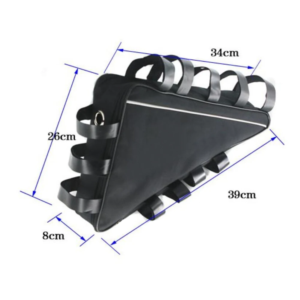 Треугольная аккумуляторная сумка 52V 48V 36V черная рама для электровелосипеда Треугольные сумки