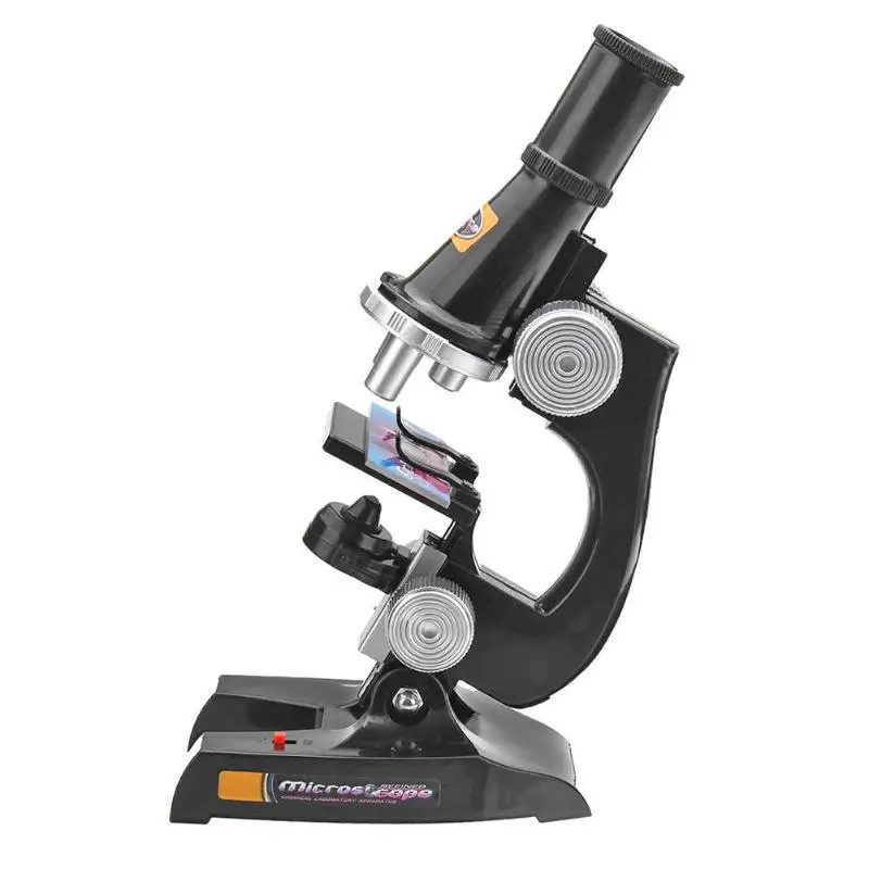

Microscope Kit Lab LED 100X-400X-1200X Home School Science Educational Toy Gift Refined Biological Microscope for Kids Child
