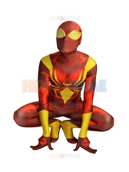 

Iron Spider Armor Costume V2 3D Shade Pattern Spiderman Costume for Cosplay Halloween Party