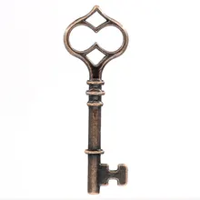 DoreenBeads цинк Металл Подвеска из сплава подвеска ключ античная медь 6 см(2 3/") x 21 мм(7/8"), 2 шт. Новинка