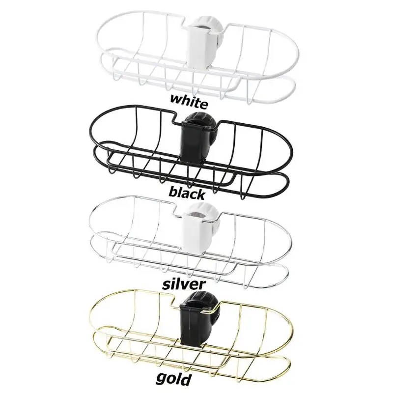 Нержавеющая сталь кран сливной подвесной стеллаж для ванной держатель для губок на кухню Органайзер кран зажим полка Стеллаж для хранения