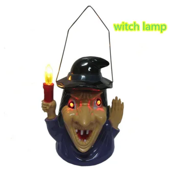 

Halloween Costumes Luminous Ghost Called Pumpkin Lamp Portable Witch Lamp Skeleton Head Lamp Hang up for Halloween Party 1pc/lot