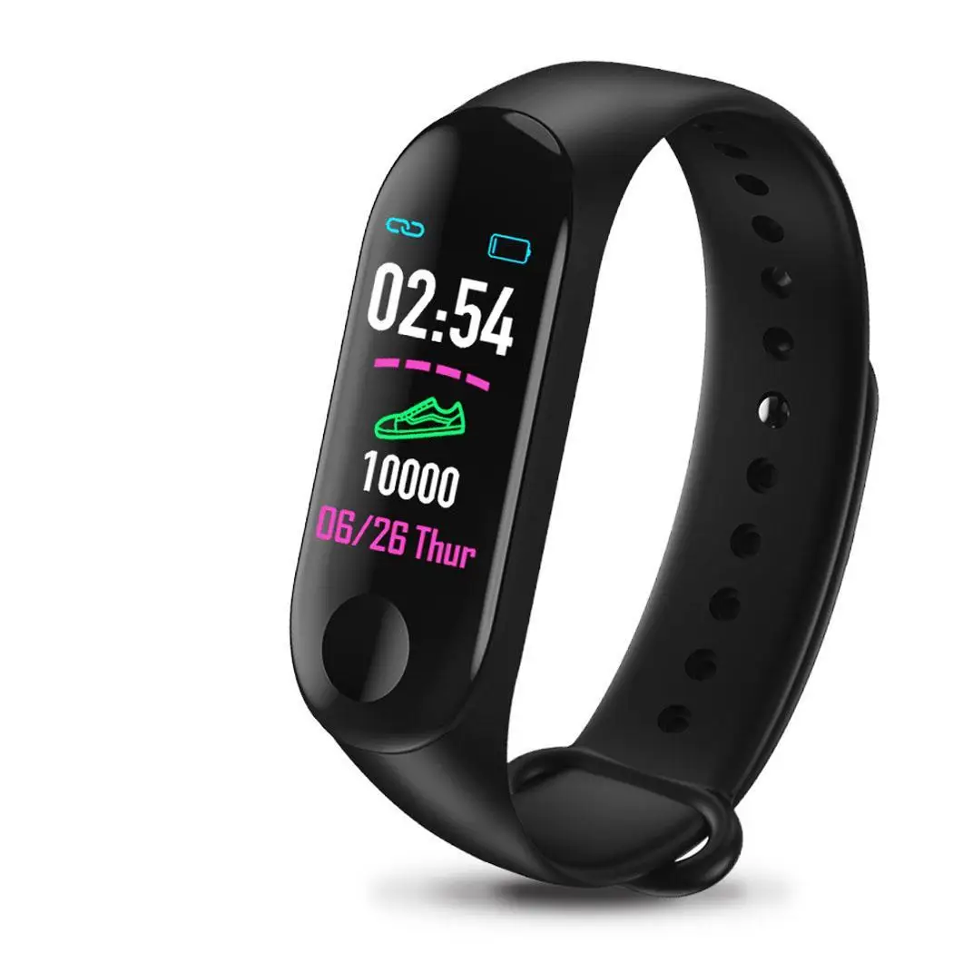 

Smart Bracelet M3 band 3 Fitness Tracker Bracelet Waterproof Bluetooth Smartwatch LED Message Heart Rate Monitor Smart Wristband