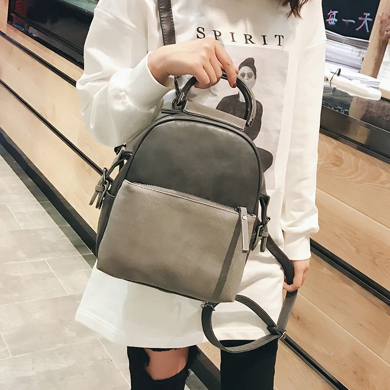 Janespri Fashion Rivet women Backpack PU Leather Female Backpack High Quality Mini Casual bags for Girls 2018 mochila New (21)