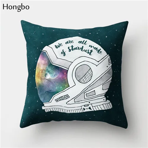 Hongbo 1 шт., геометрический чехол для подушки с изображением космонавта звезды, наволочки для дивана, декоративные рождественские украшения - Цвет: 16