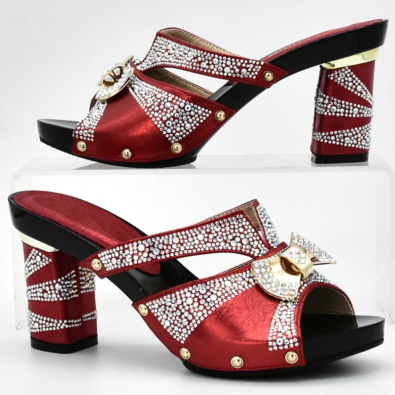 Серебристые Цвет Африканские свадебные туфли с открытым носком женские Босоножки обувь для вечеринки, свадебные туфли со стразами в нигерийском стиле обувь