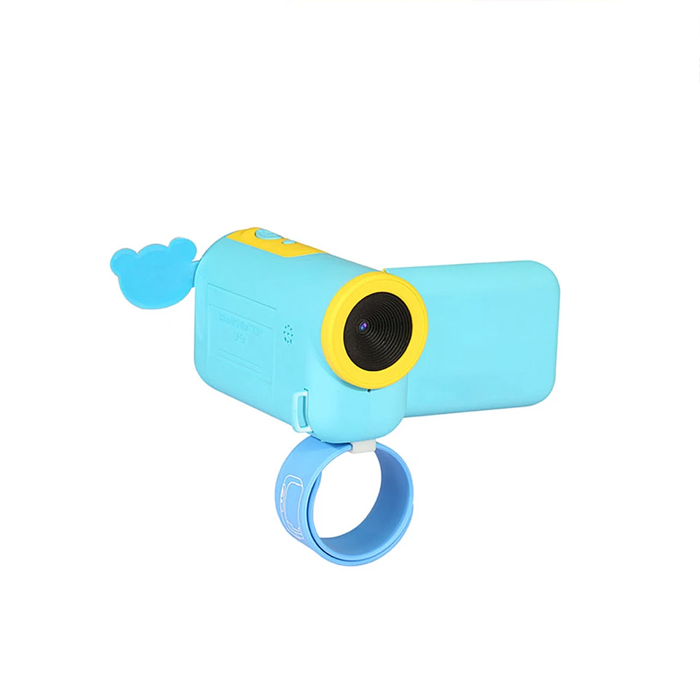 Игрушки камера обучающая мини цифровая фото камера фотография видеокамера Full Hd подарок на день рождения Kamera для детей - Цвет: Синий