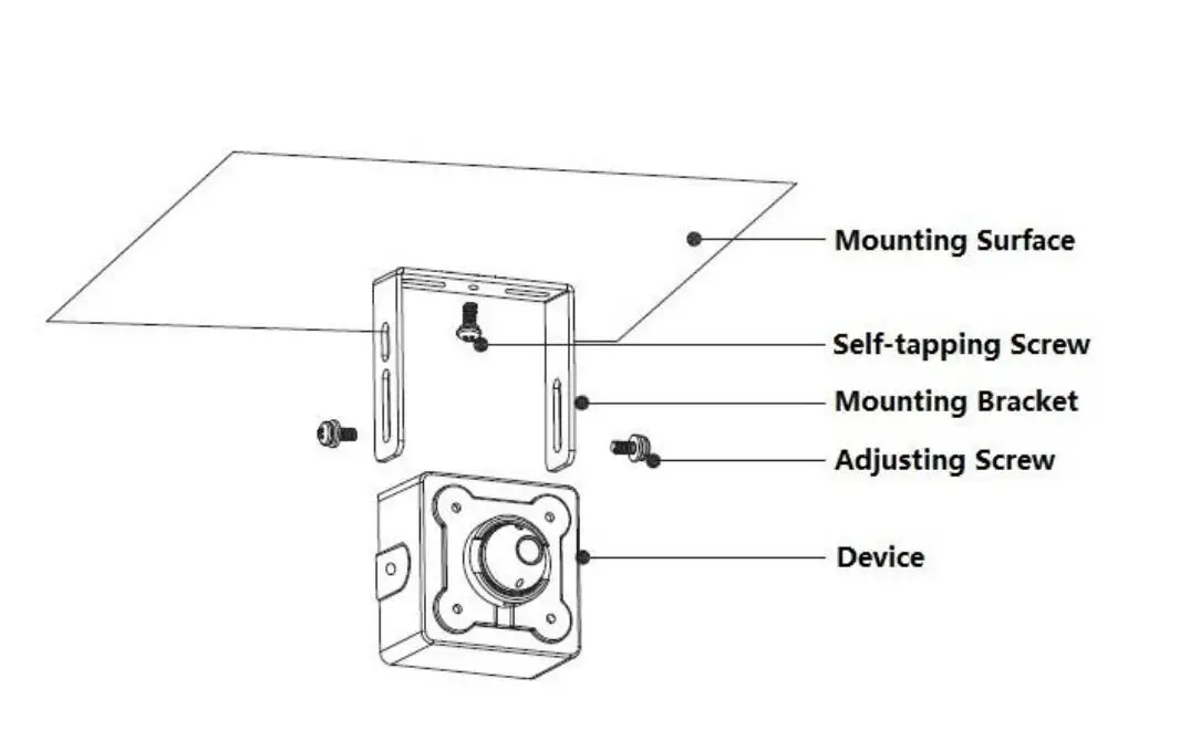 Dahua IPC-HUM8431-L4 4MP Covert Network Camera-Lens Unit working together with IPC-HUM8431-E1