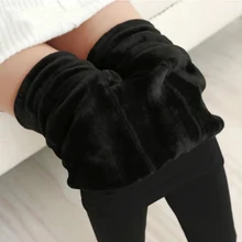 NORMOV 8 цветов, женские теплые толстые бархатные леггинсы, зимние леггинсы, Леггинсы с высокой талией, женские одноцветные Универсальные леггинсы, S-XXL