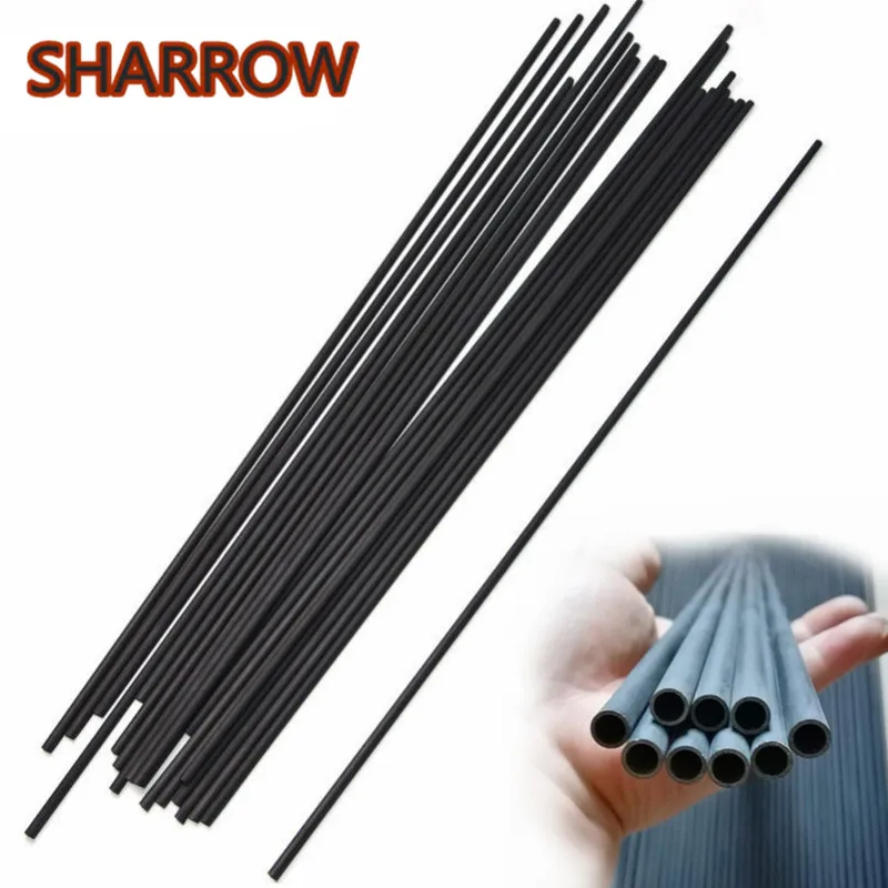 

6/12/24Pcs 30" Archery Pure Carbon Arrows Shaft SP400 ID6.2 DIY For Recurve Compound Bow Outdoor Hunting Shooting Accessories