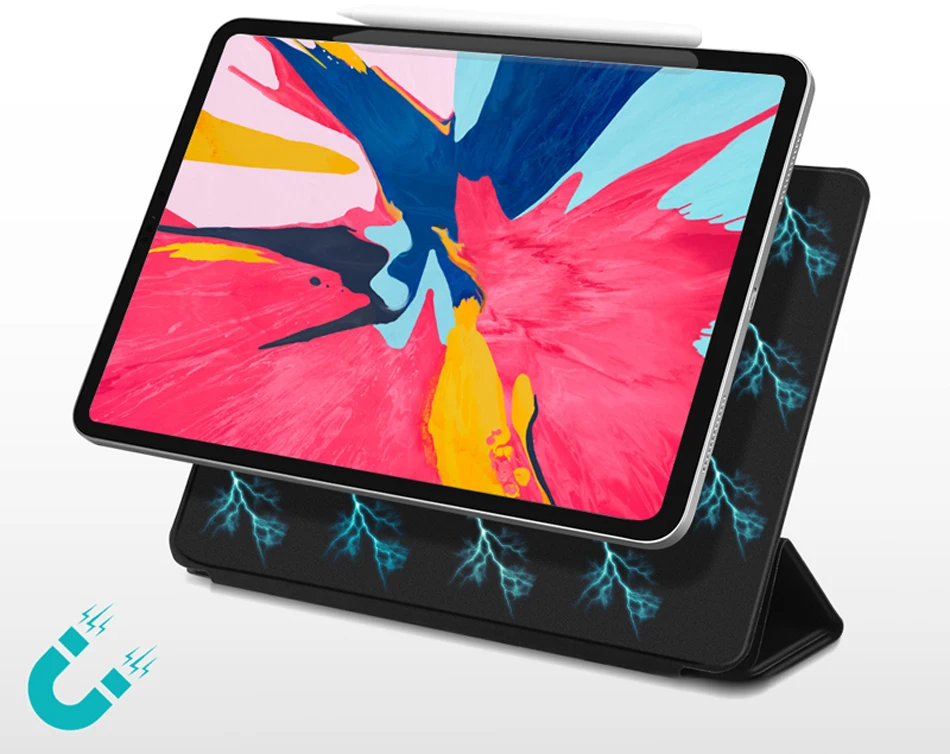 Magnetic Tablets Case For iPad Pro 12.9 2018 Cases Multifolded Magnets Protective Cover Smart Case For iPad Pro iPad 2018 Case-13