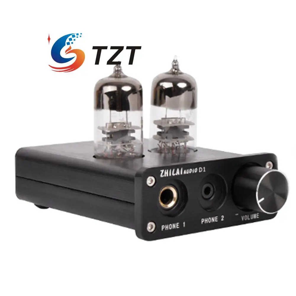 ZHILAI D1 HIFI Headphone Amplifier Tube Preamp USB Audio Power Amplifier Chip 7022 16bit 24bit