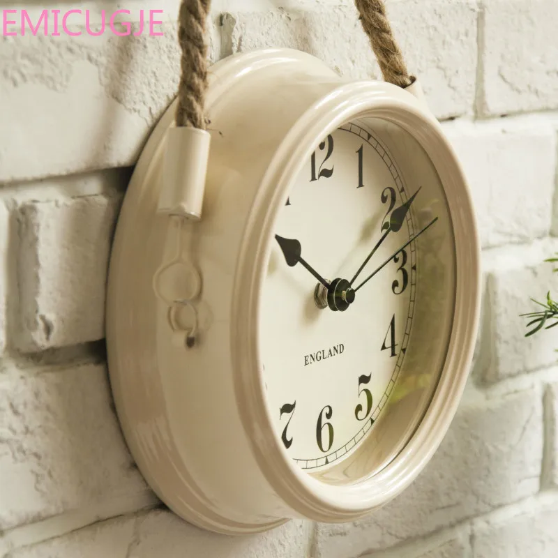 Гостиная ковкое железо металл часы кварцевые часы в творческом стиле личность Nordic современный минималистские часы настенные часы
