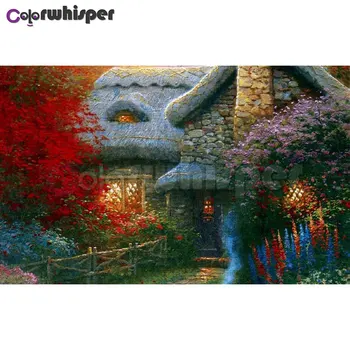 

Diamond Painting Full Square/Round Daimond Painting"Cartoon House Fairy Tales"Mosaic Rhinestone Embroidery Bedroom Decor 056DP