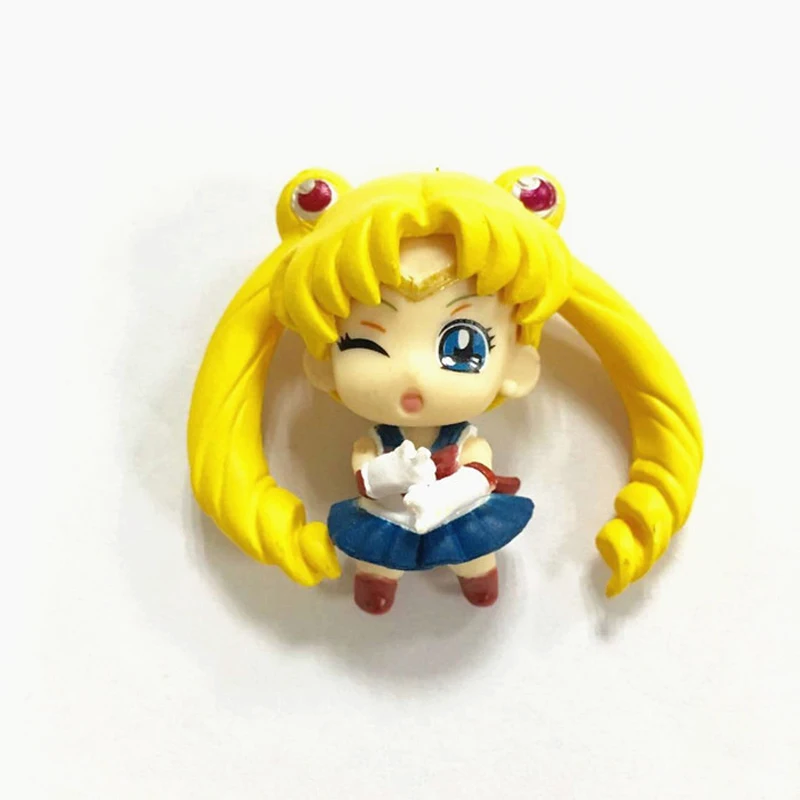 1pcs Anime Sailor Moon Mini Figure Toys Kawaii Tsukino Usagi Mamoru Mizuno Ami PVC Action Figures Collection Model Toy|figure toy|model toyanime