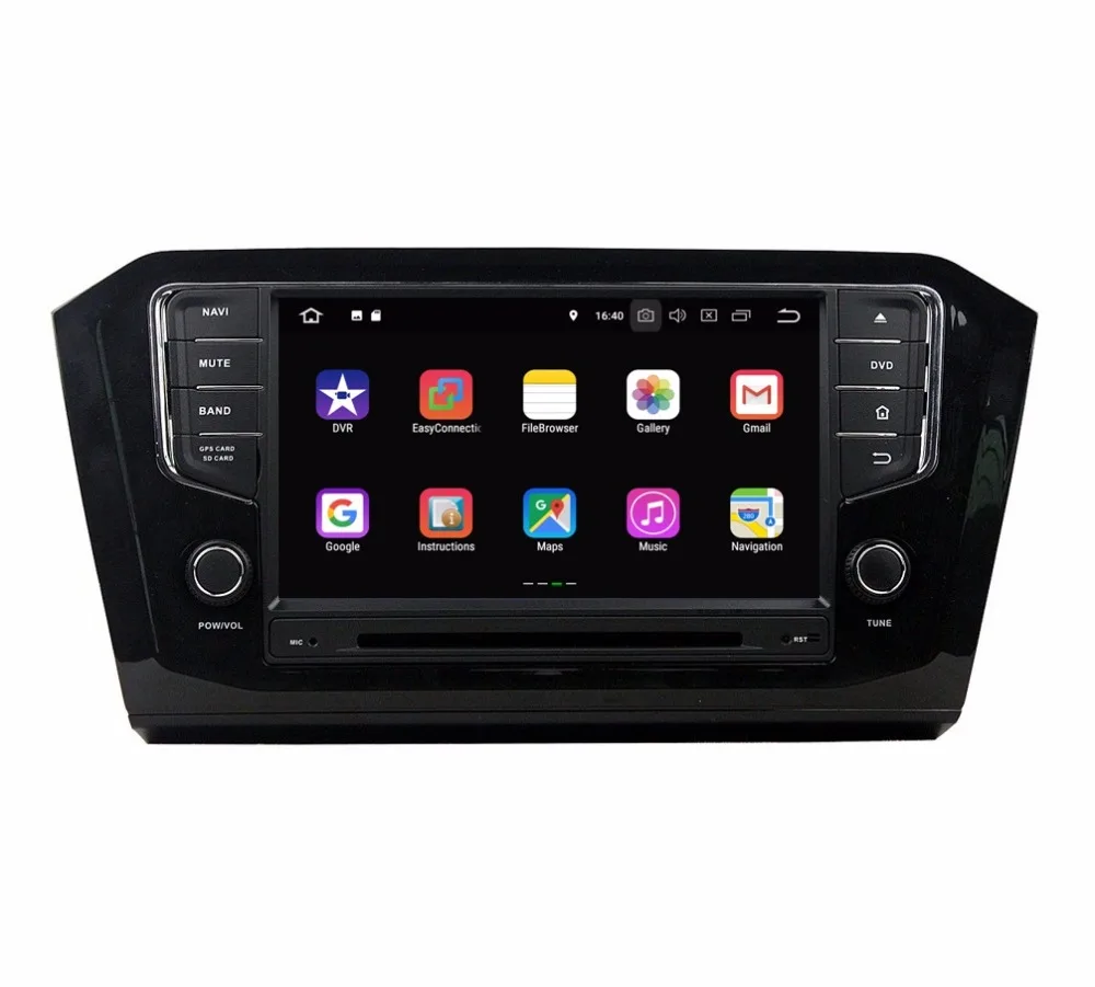 Perfect 8" Android 8.1 Car Radio GPS Multimedia Head Unit for VW Volkswagen Passat 2015 2016 With 2GB RAM Bluetooth Mirror-link USB DVR 2