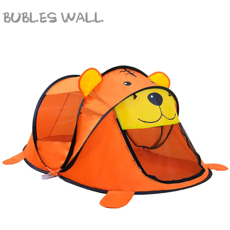

Bubles Wall Automount Portable Tiger Children's Tent Cartoon Animal Kids Play House Outdoors Large Pop Up Toy Tents