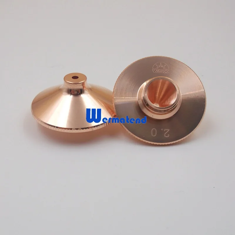

high quality For WSX laser cuttting head new single nozzles 1.0 1.2 1.5 1.8 2.0 2.5 3.0 3.5 4.0mm Free shipping