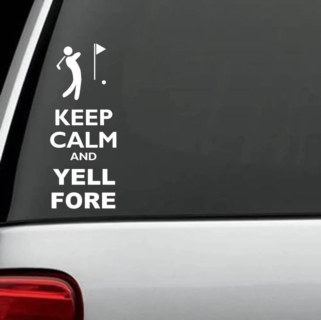 KEEPCALM YELL FORE FUNNY GOLF CLUB Decal Sticker Driver Putter Wedge Glove Cart 15cm | Игрушки и хобби