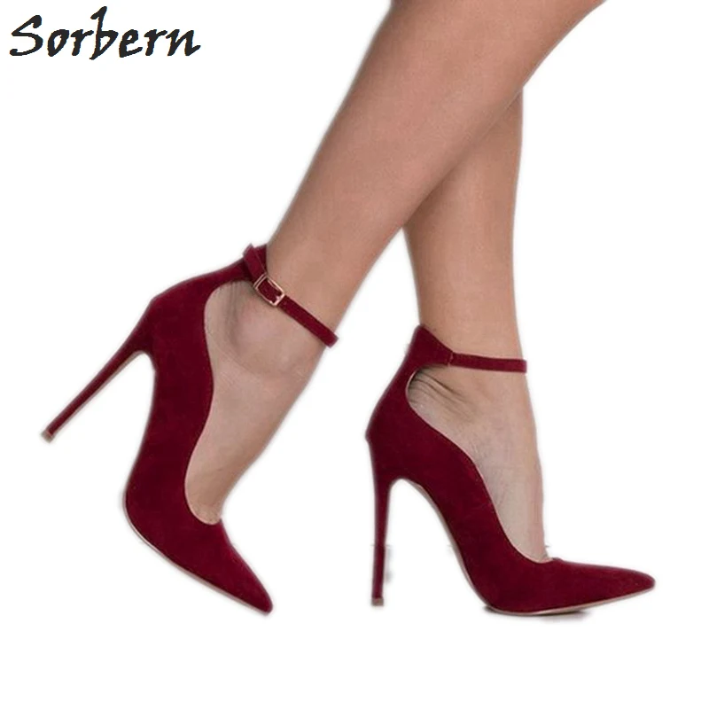 

Sorbern Ins Hot 12Cm Stilettos Women Pumps Mature Ol Shoe High Heels Block Heel Shoe Plus Size 46 Dress Shoes Women Custom